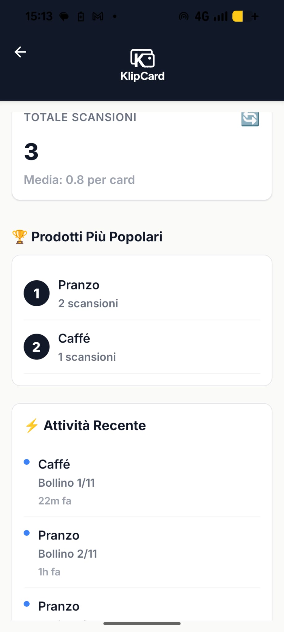 Klipcard Dashboard